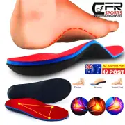 Orthotic Insoles Insert Shoes High Arch Support Plantar Flat Feet Fasciitis Foot