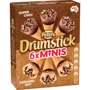 Peters Drumstick Mini Chocolate Caramel 6 pack