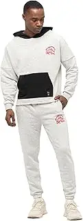 [TOMBARRON] Tom Barron Men's Contemporary Graffiti Print Tracksuit, gray, M