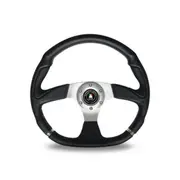 Autotecnica Monza R-Spec Leather 3-Spoke Steering Wheel 350mm Universal SW101420