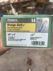 (10-Pk) Hillman Heavy-Duty Wedge Bolt 5/8" x 4" 372180