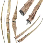 60" 62" 64" Takedown Longbow 20-50lbs Limbs Wood Archery Traditional Bow Hunting