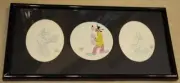 Disney Goofy w/ Guitar Original Production Cell & 2 Original Animation Drawings