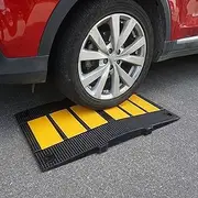 Portable Curb Ramps, Non-Slip Texture Durable Threshold Ramp,Mobility Scooter Ramps, for Car Scooter Caravan Wheelchair Disabled Access Sidewalk Bike Motorcycle (Size : 50x60x5cm)