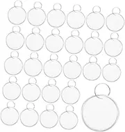 Angoily 100pcs Blank Round Paper Key Tags with Metal Split Rings Identification Labels for Keys Bags and Luggage Double Sided Writable Surface for Organization