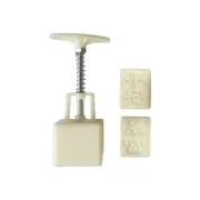 Convenient Square Mooncakes Making Stamp Unique Mahjong Treat Making Molds