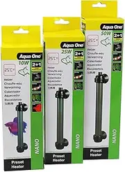 Aquarium Heater Glass Nano Betta Preset 26C 50Hz 10W Fish Tank 15040 Aqua One