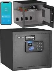 26cm (H) Billconch Smart Safe - Automatic Lock Safe Box with LCD Display/Voice G