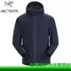 【全家遊戶外】㊣Arcteryx 始祖鳥 加拿大 男 Solano Hoody 軟殼外套 途易藍-Tui ARC24386 /防風防潑 吸濕排汗 合身保暖