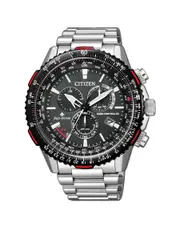 Citizen Eco-Drive Promaster Chronograph CB5001-57E Grey Stainless Steel Mens Watch