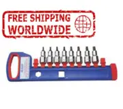 TORX SOCKET SET 8 PCS set (Hanger Packing) CHROME VANADIUM STEEL