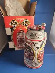 Vintage Budweiser Dale Earnhardt Jr Stein 2002 #8 Taking The Checkered Flag Bud