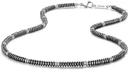 [GAVU] Minimalist Hematite Beaded Necklace for Men