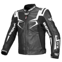 在飛比找Yahoo!奇摩拍賣優惠-熱銷 BERIK騎行服皮夾克男摩托車服分體皮衣機車服賽車服衣
