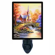 Religious Decorative Photo Night Light, Serenity Church, Chapel