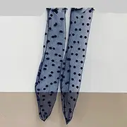 SHIYONG Lace Fish Net Short Socks Mesh Hosiery 1Pair Women Ruffle Fishnet Ankle Transparent Socks Lady Summer Polka