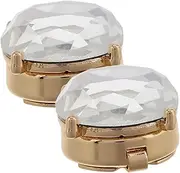 [SAFIGLE] Elegant Women's Shirt Cufflinks Crystal Button Covers Tuxedo Formal Wear Accessories