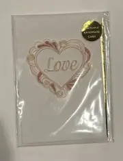 HALLMARK Signature FRAMEABLE Handmade CARD Happy Anniversary LOVE