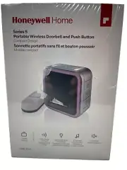 Honeywell Series 5 Portable Wireless Doorbell Halo Light Push Button RDWL515A