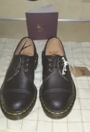 Dr Martens 1461 Kudu Leather Classic Toe Cap Made In England Bitter Chocolate