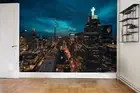 3D City Night View Wallpaper Wall Murals Removable Wallpaper 308