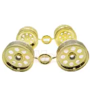 Tamiya Novafox Wheel Set Rim 4pcs Gold 1/10 RC Car 2WD Buggy Off Road #19335696