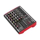 Portable 6-Channel Mixing Console Mixer 7-band EQ USB MP3 Player K9S5
