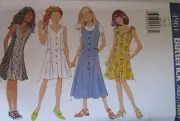 4961 Vintage Butterick SEWING Pattern Girls VERY EZ Dress UNCUT Spring Summer
