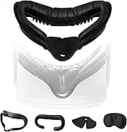 VR Facial Interface Replacement Kit for Oculus Quest 2, VR Accessories Facial Interface Bracket, Anti-Leakage Nose Pad,Lens Cover,Foam Face Covers for Meta Quest 2