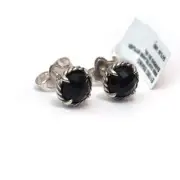 New DAVID YURMAN Chatelaine Stud Earrings in Black Onyx and Sterling Silver