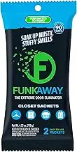 FunkAway Extreme Odor Eliminating Closet Sachet, Odor Absorbing Packet Ideal for Closets, Drawers, Hampers, Attics and Storage Spaces, Fresh Smell for Up to 90 Days