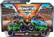 Monster Jam, Official Grave Digger Vs. Grave Digger Die-Cast Monster Trucks, 1:64 Scale, Kids Toys for Boys Ages 3 and up