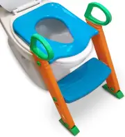 Potty Training Seat Toilet with Ladder - Potty Step Stool for Kids Toddlers W