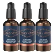 King C. Gillette Beard Thickener 50ml – Pack of 3 | Vitamin B & Caffeine Formula