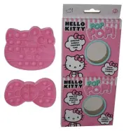 Hello Kitty Pop! Squish 'Ums Bubble Popping Pink Face & Bow Fidget Toy Lot