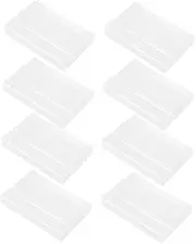 SUPVOX 8pcs Retro Cassette Storage Box Holder for Organized Tape and Note Storage Portable Cassette Case for Music