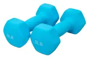 Neoprene Dumbbell Hand Weights – Set of 2, Hexagon Non-Slip Design, Multiple Wei