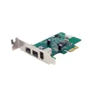 Startech Firewire Adapter 2 X 9-pin Female Ieee 1394b Firewire 800 (pex1394b3lp)