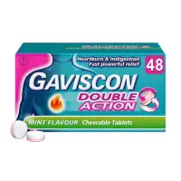 在飛比找蝦皮購物優惠-現貨🌿正品英國 Gaviscon 嘉胃斯康 咀嚼片 48片 