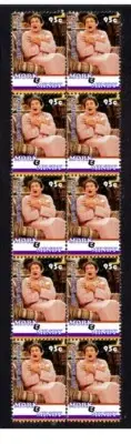 ROBIN WILLIAMS, MORK & MINDY TV ICONS STRIP OF 10 MINT VIGNETTE STAMPS 4