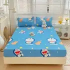 Doraemon Japanese Manga Bed Decor Set Fitted Sheet Single/Double/Queen Size