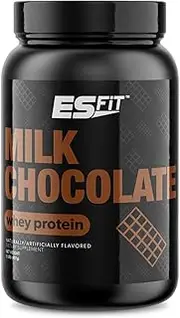 ES Fit Whey Protein Powder - Post Workout for Muscle Recovery, Non-GMO, Superior Taste, Tested and Certified, Milk Chocolate, 2 Pounds