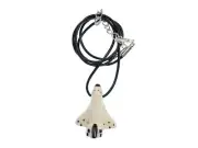 Spaceship Necklace Miniblings Necklace Spaceman All Space Leather Space