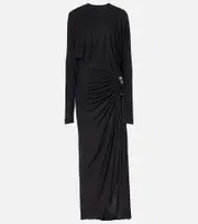 [Christopher Esber] Christopher Esber Helix embellished jersey maxi dress AU 4 black