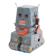 Wind Up Robot Toy Tinplate Classic Retro Clockwork Vintage Toy Photography FF