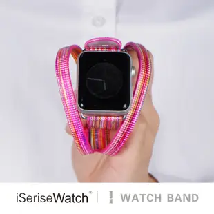 蝦哥| 小羊皮 蘋果手錶錶帶 蘋果手錶錶帶 applewatch 蘋果手錶 蘋果錶帶 錶帶 雙圈彩虹小羊皮錶帶
