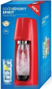 Red SodaStream Spirit Stream Sparkling Water Drink Soda Maker
