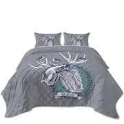 Go Wild Moose and Birds Coverlet