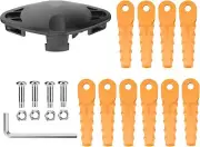 Strimmer Blade Head for Flymo Contour 500XT/Power Contour 600HD/Power Trim 500XT