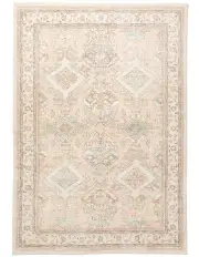 [Miss Amara] Edwina Distressed Washable Rug in Peach/Blue